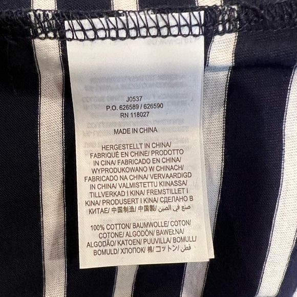 Boden Christmas Breton Metallic Stripe Slogan Long Sleeve Top NWOT (6) - Picture 11 of 12